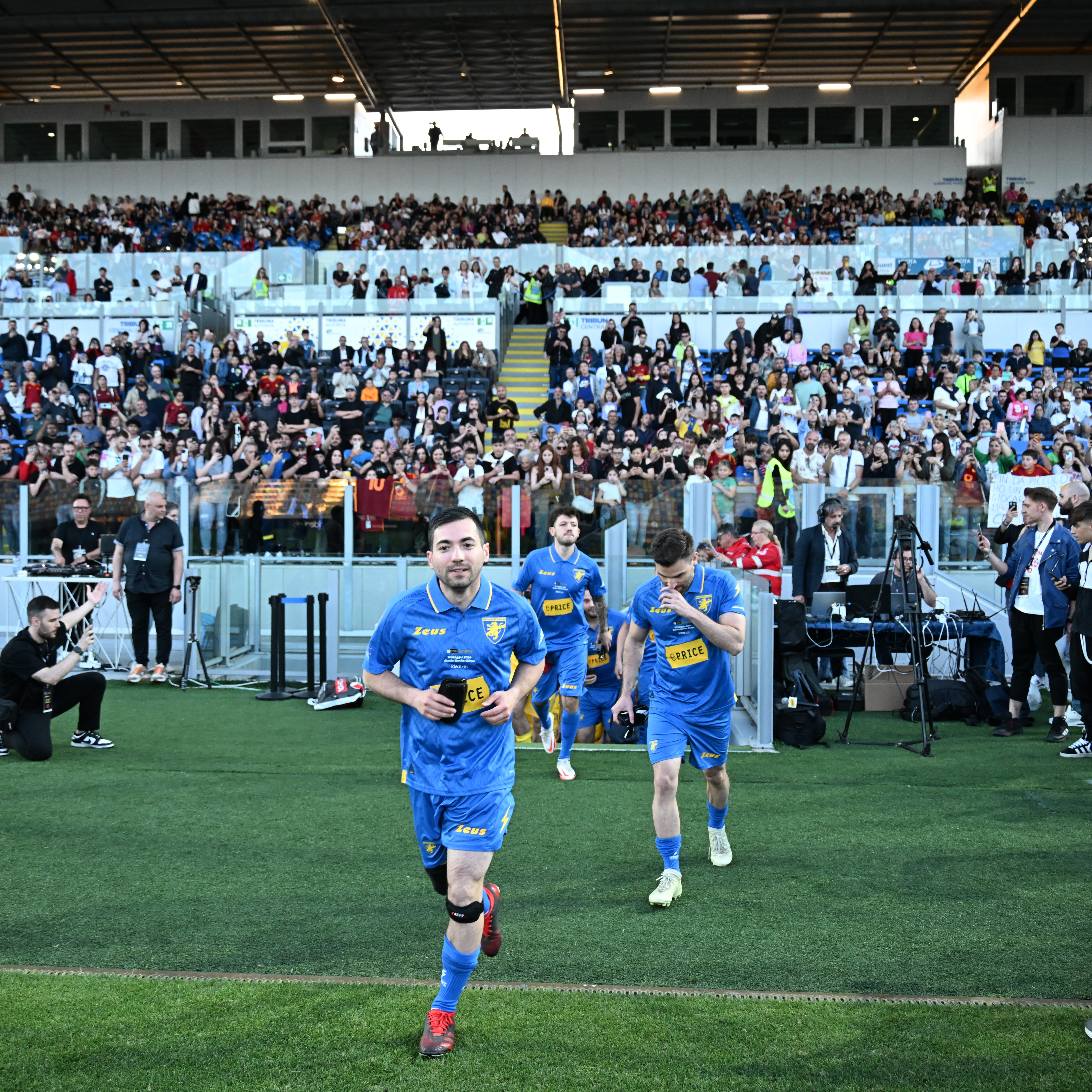 Giocatori in campo durante l'evento CUR In Campo '24